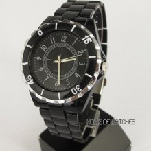 Chic Style Black Plastic Analog Boys Men's Quartz Wrist Watch