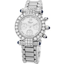 Chopard 18k White Gold Medium Size Diamond Imperiale Chronograph 38/3168-23