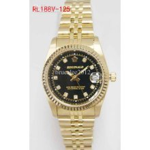 Christmas Promotion Gifts Men Antique Watch Gold Bezel Stainless Ste