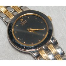 Citizen Elegance 3220 Black Dial Stainless Steel Quartz Thin Watch