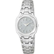 Citizen Women`s Eco-drive Stainless Steel Watch W/Silver Dial