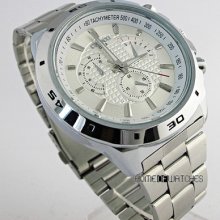 Classic Steel Fashion Men's Analog Wrist Quartz Watch