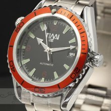 Classical Automatic Mechanical Calendar Date Stainless Hour Mens Wrist Watch