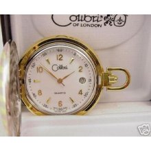 Colibri Twotone Swiss Parts Pocket Watch W/date