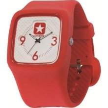 Converse Unisex Red Rubber Strap VR030-660 Watch