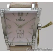 Corum Trapeze Diamonds Bezel Steel Asymetrical Watch