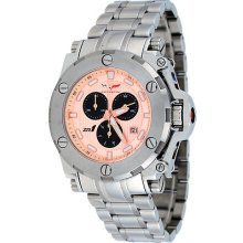 Corvette Cr220-m Men's Zr1 Collection Peach Dial Swiss Chronograph Watch