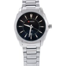 CURREN 8072 Round Dial Quartz Wrist Watch Date Stainless Steel Bracele