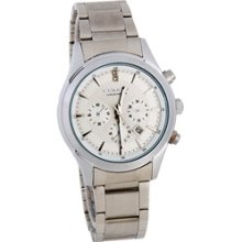 CURREN 8085 Stainless Steel Men's Analog Watch with Date (White)