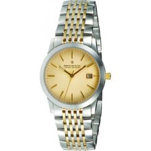 DGB00005-03 Dreyfuss and Co Mens Champagne Steel Gold Watch
