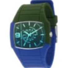 Diesel Men's DZ1423 Color Domination Blue and Green Analog