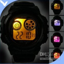 Digital Mens Watch Multi-backlight Shipping--angelss