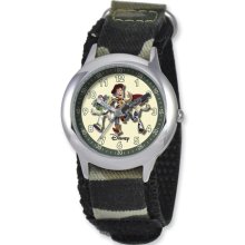 Disney Toy Story Kids Camo Velcro Band Time Teacher Watch