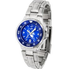 Duke Blue Devils Competitor AnoChrome Ladies Watch with Steel Band and Colored Bezel