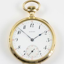 E.howard Watch & Co 14k Gold Openface Pocket Watch Taschenuhr Montre De Gousset