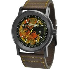 Ed Hardy Men's Black Steel 'Dragon' Watch ...