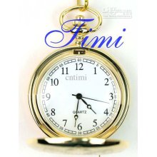 Elegant Golden-plated Pocket Watch