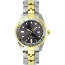 Elgin Mens Round Two Tone Case Watch - M Z BERGER & CO. INC.