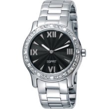 ES102662005 Esprit Silver Black Vanity Fashion Dress Ladies Watch