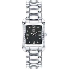 ESQ 07101200 Ladies Stainless Steel Verona Black Dial with Diamonds Watch