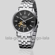 Eyki 3atm Pointer Men Mechanical Stainless Steel Wrist Watch