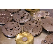 Fantastic Large Lot of Vintage Pocket Watch Parts - Perfect for Jewelry, Steampunk, Art Supply