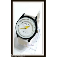 Fashion Genius First Unisex Watch With Quartz Analog Dial White Silicone Band