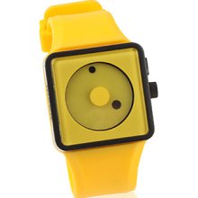 Fashion Silicone Band Quartz Watch(Yellow) Wrist