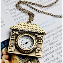 Fashion Style New House Design Pocket Watch Necklace, Sweater Neckla