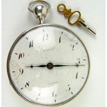 Fine Antique 18thc Swiss Silver Quarter Repeater Breguet Pocket Watch C1795/1800