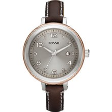 Fossil Bridgette Grey Dial Ladies Watch AM4304