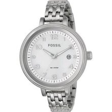 Fossil Georgia Smoke Rose Stainless Steel Womens Ladies Bracelet Watch Es3111