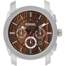 Fossil Machine Wood Print Chronograph Mens Watch Case C241000