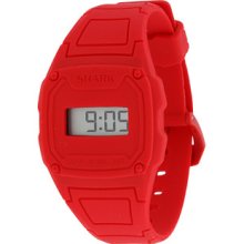 Freestyle Womens Shark Slim Digital Plastic Watch - Red Rubber Strap - Red Dial - 101142