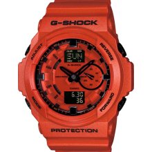 G-shock Orange Plastic Resin Case And Bracelet Orange Dial