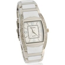 GEMAX 6195 Square Dial Tungsten Steel Men's Watch with Diamond Decoration (Silve GEMAX 6195 Square Dial Tungsten Steel Men's Watch with Diamond Decoration (Silve