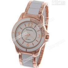 Gemax Fashion Women's Watch With Rhinestone Decoration Quartz Dial W