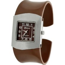 Geneva Platinum Women's Quartz Polyurethane Cuff Watch
