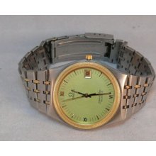 Genuine Omega Seamaster Quartz Wristwatch Excellent Condition