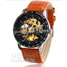 Genuine Sided Hollow Automatic Mechanical Watch Models Dragon Throug