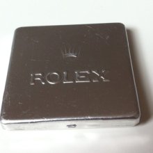 Genuine Square Rolex Service Tin For Parts Dials Hands Screws Or Spares