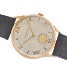 Girard Perregaux Manual Wind 18k Solid Rose Gold Vintage Mens Dress Wristwatch