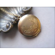 Gold filled Vintage Locket on Long Chain