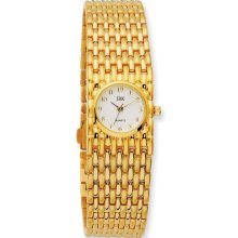 Gold-tone Mesh Bracelet White Dial 8in Watch - CT421