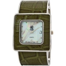 Golden Classic Women's Shimmer Jelly Runway Watch in Green