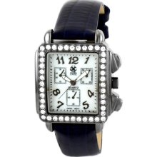 Golden Classic Women's Silhouette Watch in Gun / Blue