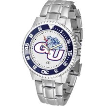 Gonzaga Bulldogs Mens Steel Bandwrist Watch