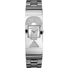 Guess Silver Logo Bracelet Lady Watch U11625l2