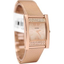 Guess U0127L3 Rose Gold-Tone Crystal Women's Watch