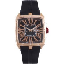 GV2 by Gevril Men's 9001 Fiamme Square Rose Gold IP Coated Case S ...